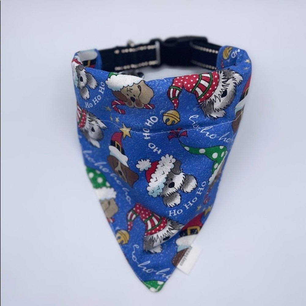 Handmade cozybeanz Cotton Over The Collar/Slide on Puppy Bandana